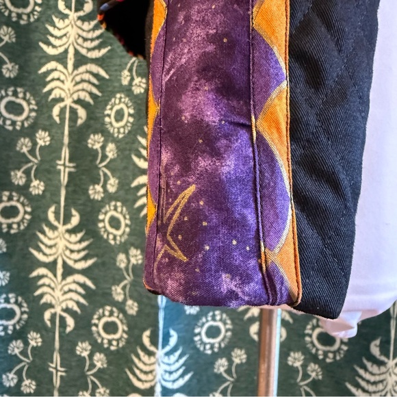 Marie Studer Design Vintage Colorful Quilted Geometric Cropped  Jacket USA Small - Picture 14 of 15